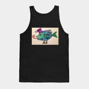 Golden skates Tank Top